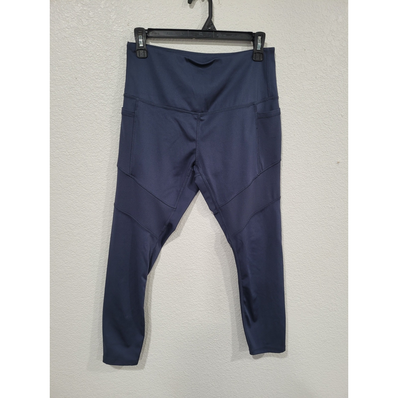 Legend Active Navy Blue Athleisure Leggings With Pockets L Pants Women's #13